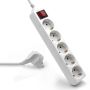 RÉGUA 5 TOMADAS C  INTERRUPTOR 1.5m EWENT EW3916