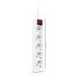 RÉGUA 5 TOMADAS C  INTERRUPTOR 1.5m EWENT EW3916