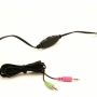 EWENT Headsets com microfone, cabo 2.1m - EW3563