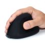 EWENT Wireless Vertical Ergonomic Mouse 800-1200-1600dpi, 5 buttons, black - EW3158