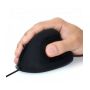 EWENT Rato Óptico Ergonómico Vertical, 800-1200-1600dpi-1800 dpi, 5 botões, preto - EW3157