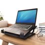 EWENT Base de Refrigeração para Portátil com 1 ventoinha grande e 2 portas USB, até 17'' - EW1258