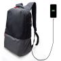 EWENT Mochila para Portátil 17.3'' preta, com Porta USB - EW2529