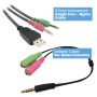 EWENT Headset Gaming com microfone para PC e Consola, Led´s RGB, 2xjack 3.5mm + USB - PL3321