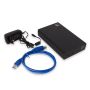 EWENT Caixa Externa para HDD SATA de 3.5'' USB 3.2 de 1ª geração (USB 3.0) com montagem sem parafusos - EW7056