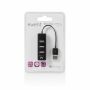 HUB USB2.0 4P. EWENT EW1123 PRETO