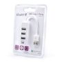 EWENT Mini HUB 2.0 de 4 Portas Branco - EW1122
