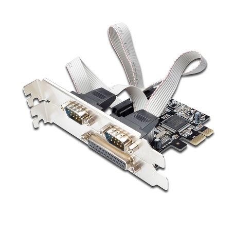 Ewent Placa de interface serial Paralela Combo PCI-E, 2 + 1 porta - EW1158