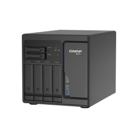 QNAP 6-Bay QuTS hero NAS, built-in 2 M.2 NVMe Gen3 x4 port, SATA 6G, Xeon D-1602 2.5GHz, 8GB ECC RAM, 4 x 2.5GbE, iSCSI