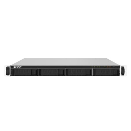 QNAP 4-Bay AL324 quad-core 1.7 GHz rackmount NAS with 250W PSU, 2GB, SATA 6Gb s, 2x 10GbE SFP+, 2x 2.5GbE, 1x PCIe Gen2 x2 slot