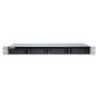QNAP 4-bay 1U rackmount SATA JBOD expansion unit with a QXP-400eS-A1164 PCIe SATA host card and 1 SFF-8088 - TL-R400S