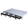 QNAP 4-bay 1U rackmount SATA JBOD expansion unit with a QXP-400eS-A1164 PCIe SATA host card and 1 SFF-8088 - TL-R400S