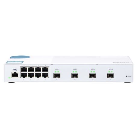 QNAP QSW-M408S, 8 port 1Gbps, 4 port 10GbE SFP+, web management switch