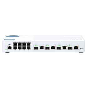 QNAP QSW-M408-4C, 8 port 1Gbps, 4 port 10G SFP+  NBASE-T Combo, web management switch