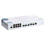 QNAP QSW-M408-2C, 8 port 1Gbps, 2 port 10G SFP+  NBASE-T Combo, 2 port 10G SFP+, web management switch