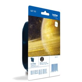 Brother Tinteiro preto em blister, Duração estimada  até 450 páginas (segundo ISO-IEC 24711) - LC1100BKBP
