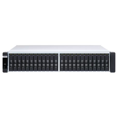 QNAP 24-Bay Enterprise ZFS NAS, SAS 12G 6G, Xeon D-2142IT, 128GB RAM, 7-LAN, 10G-ready, Iscsi ES2486dc-2142IT-128G
