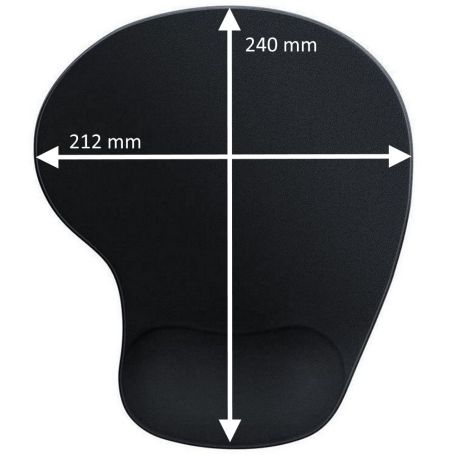 EWENT Mouse Pad de gel com descanso para pulso - EW3181