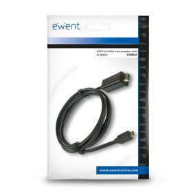 EWENT Cabo de conversão USB-C para HDMI macho 4K 60Hz, 2 m - EW9824