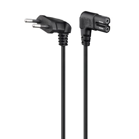 EWENT Cabo Alimentação Euro 90° para IEC C7 90°, 1.80m - EC1917