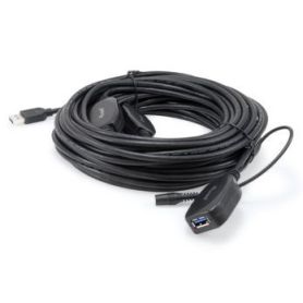 Equip USB 3.0 Active Extension Cable, 15.0m - Black - 133348
