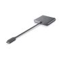 Dell Adapter USB-C to HDMI DP - USB-C macho para HDMI, DisplayPort, USB-C fêmea - 18 cm - suporte de 4K
