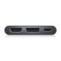 Dell Adapter USB-C to HDMI DP - USB-C macho para HDMI, DisplayPort, USB-C fêmea - 18 cm - suporte de 4K