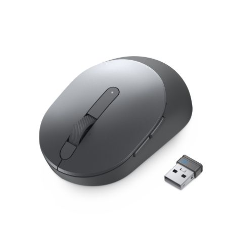 Dell MS5120W - Rato - óptico - 7 botões - sem fios - 2.4 GHz, Bluetooth 5.0 - cinzento titã