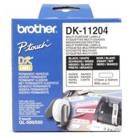 Brother 400 Etiquetas multi-uso - Autocolante - tamanho 17 x 54 mm - DK11204