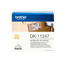 Brother Etiquetas pré cortadas para grandes envios (papel térmico) - 180 etiquetas brancas de 103 x 164 mm - DK11247