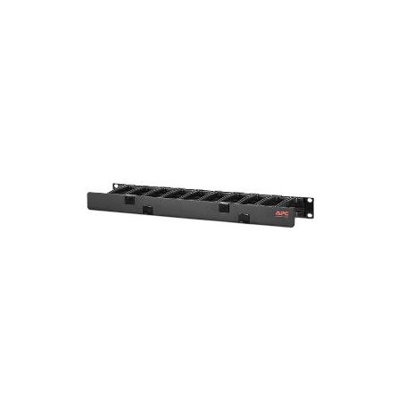 APC Horizontal Cable Manager, 1U x 4'' Deep, Single-Sided with Cover - AR8602A
