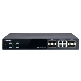 QSW-M804-4C, Management Switch, 8 port of 10GbE port speed, 4 port SFP+, 4 port SFP+  NBASE-T Combo
