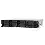 12-bay rackmount NAS, AMD Ryzen V1000 series V1500B 4C 8T 2.2GHz, 8GB, 2x2.5GbE LAN, 2x PCIe 3.0 x 4 slots, USB 3.2 Gen2, 2x550W