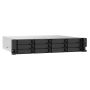 12-bay rackmount NAS, AMD Ryzen V1000 series V1500B 4C 8T 2.2GHz, 8GB, 2x2.5GbE LAN, 2x PCIe 3.0 x 4 slots, USB 3.2 Gen2, 2x550W