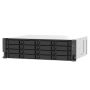 16-bay rackmount NAS, AMD Ryzen V1000 series V1500B 4C 8T 2.2GHz, 16GB, 2 x 2.5GbE LAN, 2xPCIe 3.0x4 slots, USB 3.2 Gen2, 2x550W