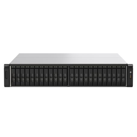24-Bay all-flash NAS, NVMe Gen3 x4, AMD EPYC 7232P 3.1GHz, 64GB RAM, 2 x 2.5GbE LAN, 2 x 25GbE SFP28