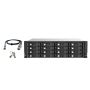 16-bay 3U rackmount SAS 12Gbps JBOD expansion enclosure, 2.5'' 3.5'' SAS 12Gbps & SAS SATA 6Gbps drives, 4 xSFF-8644 Mini-SAS HD