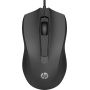 HP Wired Mouse 100 Black  - 6VY96AA-ABB