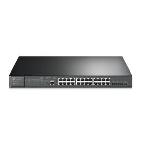 TP-Link JetStream 24-Port Gigabit and 4-Port 10GE SFP+ L2+ Managed Switch with 24-Port PoE+ - TL-SG3428XMP