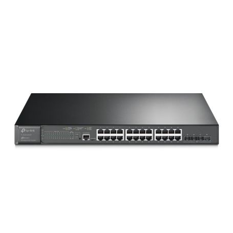 TP-Link JetStream 24-Port Gigabit and 4-Port 10GE SFP+ L2+ Managed Switch with 24-Port PoE+ - TL-SG3428XMP