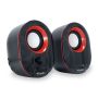 Stereo 2.0 Speaker, Black + Red - 245332