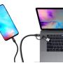 EWENT Cabo de carregamento USB-C 2 em 1, USB-C para USB-C+USB-A, 1 metro - EW9918