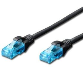 EWENT Cabo de rede Cable CAT 5e U UTP 1.0m preto - IM1153