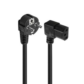 EWENT Cabo Alimentação Schuko para IEC C13 90°, 1.80m - EC1910