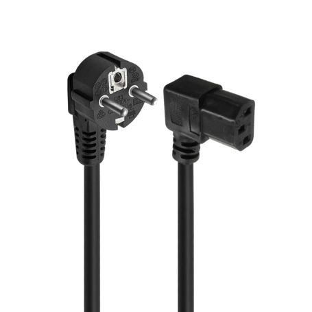 EWENT Cabo Alimentação Schuko para IEC C13 90°, 1.80m - EC1910