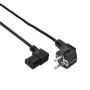 EWENT Cabo Alimentação Schuko para IEC C13 90°, 1.80m - EC1910