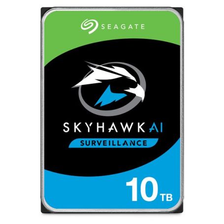 Seagate SkyHawk AI ST10000VE001 - Disco rígido - 10 TB - interna - 3.5''- SATA 6Gb s - 7200 rpm - buffer 256 MB
