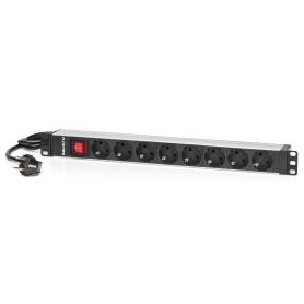 Unidade de Distribuição de Energia Salicru SPS 8F PDU SCH SCH - Entrada Schuko, Saída Schuko (8 Saídas) - 680CA000003