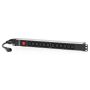 Unidade de Distribuição de Energia Salicru SPS 12F PDU C13 C14 - Entrada IEC C14, Saída IEC C13 (12 Saídas) - 680CA000002