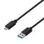 EWENT Cabo USB 3.1 Gen1 5Gbps 3A, USB-C M-A M, preto, 1.8 metro - EC1043